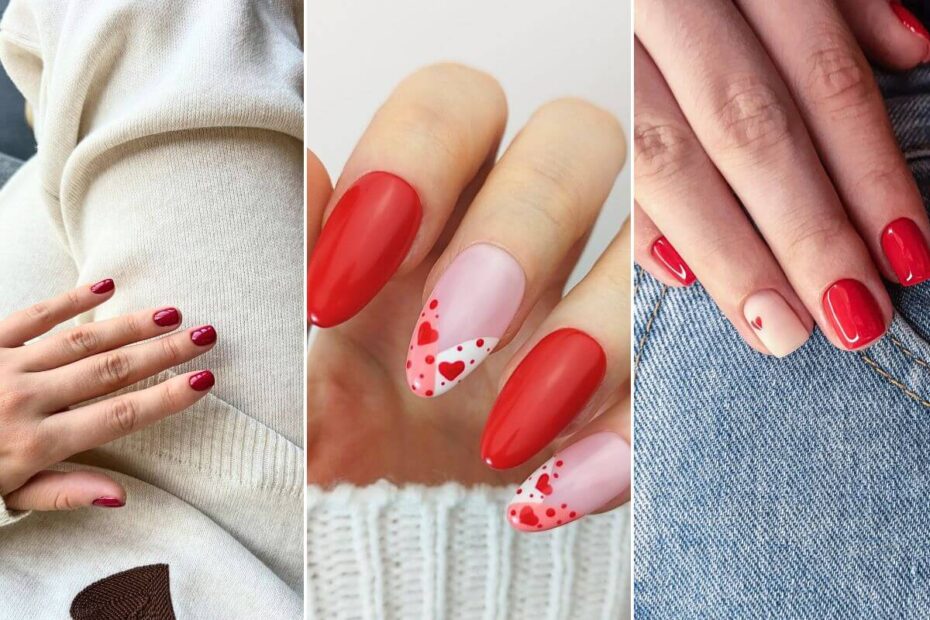 unhas para o Dia dos Namorados