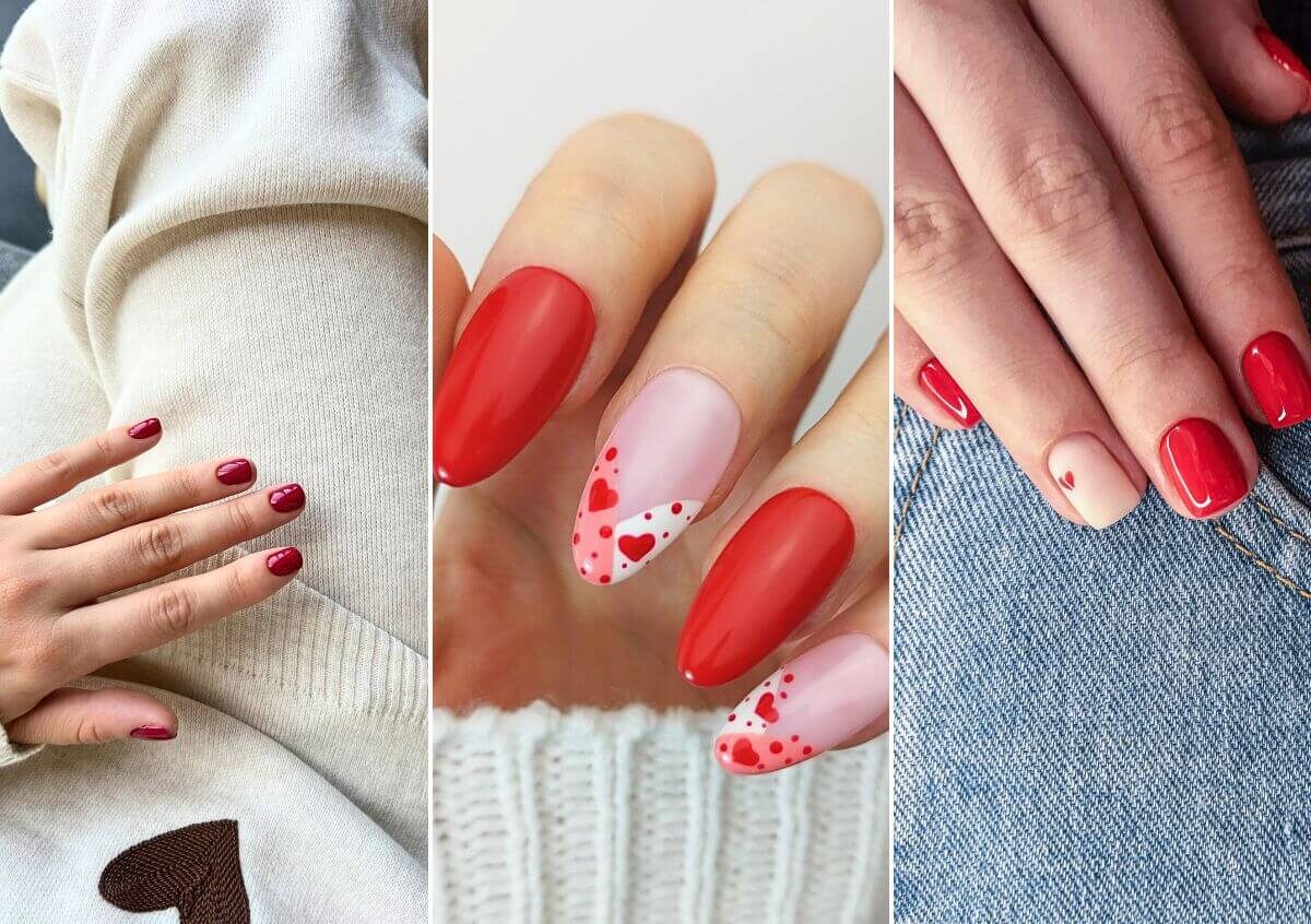 unhas para o Dia dos Namorados
